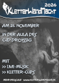 Kletterwandnacht 2026 Flyer